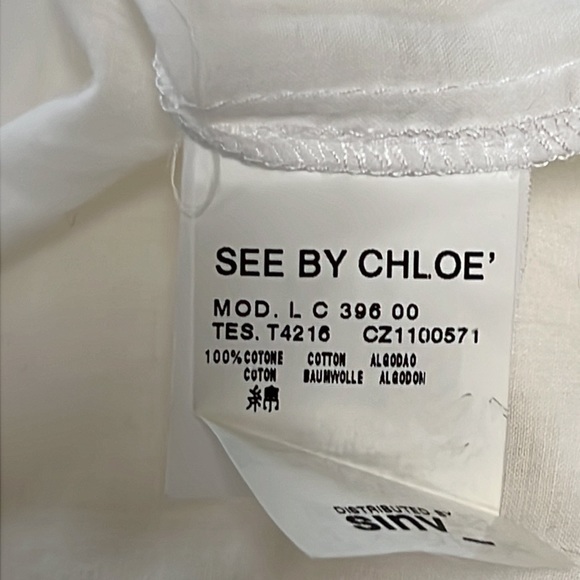 SEE BY CHLOE BLOUSE IN WHITE - Picture 8 of 8